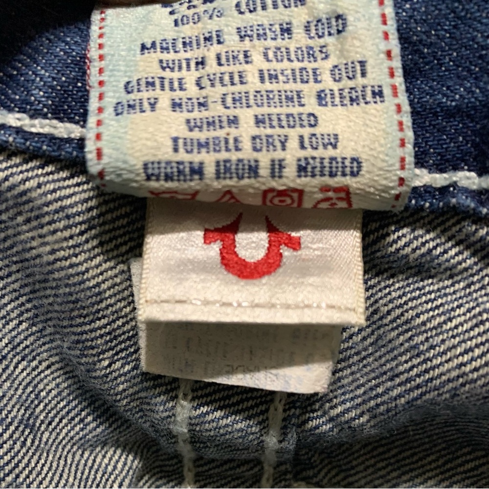 True Religion Brand Men's Jeans Straight Natural Red Size 40 - Picture 5 of 11